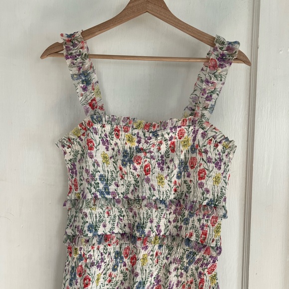 SAYLOR Floral Garden Tiered Sundress for Spring Women's Medium - Picture 2 of 11